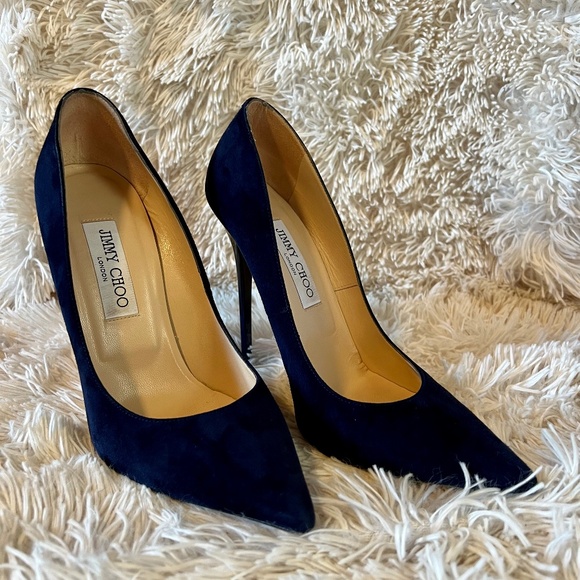Jimmy Choo Shoes - Jimmy Choo Anouk Pump in Navy (38 1/2)